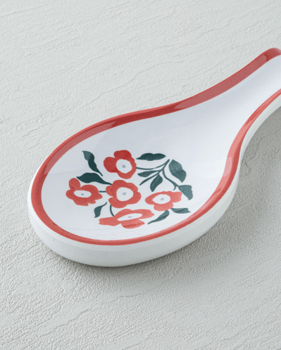 Bright Parade Melamin Kaşıklık Mutfak Gereci 24 cm Kırmızı - Beyaz
