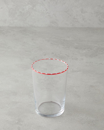 Candy Cane Stripe Cam Bardak 510 ML Kırmızı