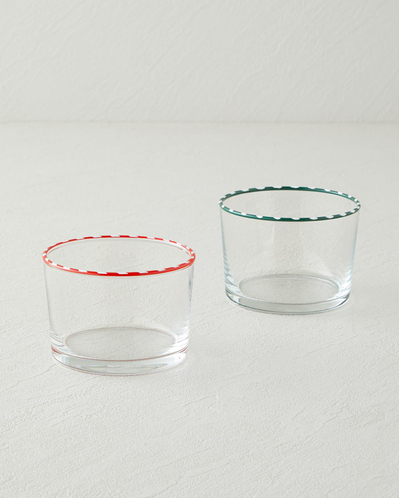 Candy Cane Stripe Cam Çerezlik 8,5 cm Kırmızı
