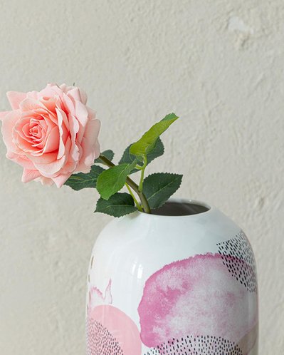 Canker Bloom Tek Dal Yapay Çiçek 45 cm Yavruağzı