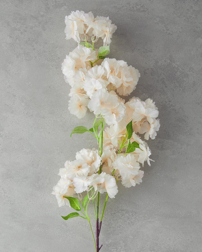 Cherry Branch Tek Dal Yapay Çiçek 100 cm Şampanya