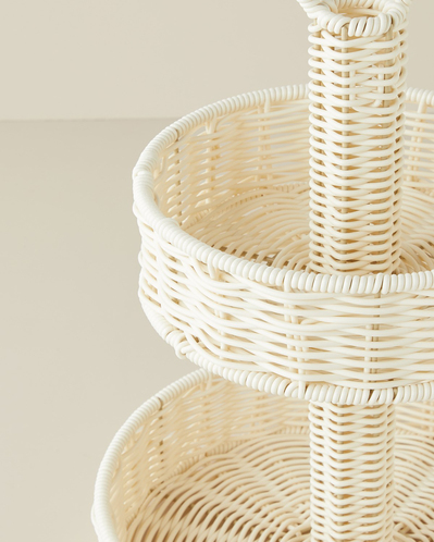 Coastlinear Plastik Katlı Servis 20+27 cm Krem