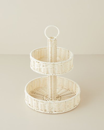 Coastlinear Plastik Katlı Servis 20+27 cm Krem