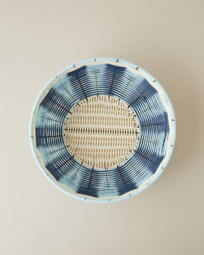 Coastlinear Plastik Sunumluk 30 cm Mavi - Krem
