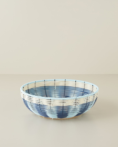 Coastlinear Plastik Sunumluk 30 cm Mavi - Krem