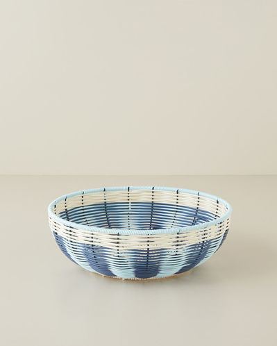 Coastlinear Plastik Sunumluk 30 cm Mavi - Krem