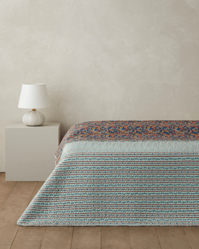 Colorful Stripeway Çift Kişilik Çok Amaçlı Örtü 200x220 cm Kırmızı
