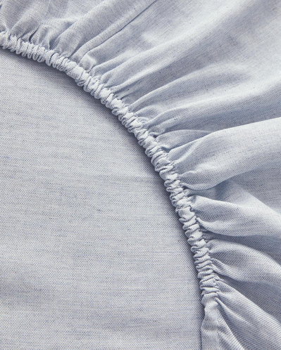 Comfy Plain King Size Nevresim Takımı Mavi - Bej