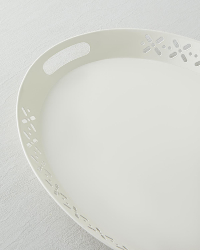 Core Metal Tepsi 52x39 cm Krem