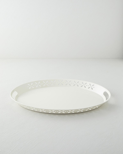 Core Metal Tepsi 52x39 cm Krem