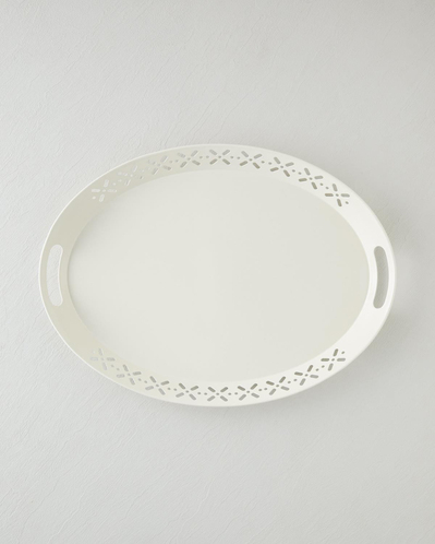 Core Metal Tepsi 52x39 cm Krem