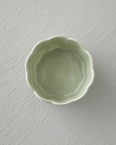 Cottage Stoneware 2li Sufle Fırın Kabı 9 – 9 cm Açık Yeşil-Koyu Yeşil