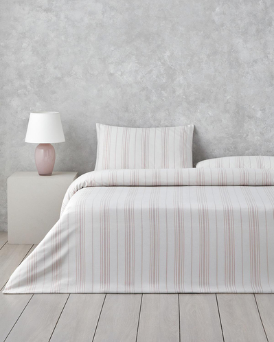 Crystal Vibe İpliği Boyalı Çift Kişilik Çarşaflı Nevresim Takımı 200x220 cm Pembe