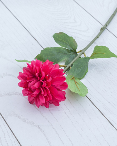 Dahlia Yapay Çiçek 52 cm Gül Kurusu
