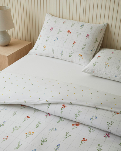 Damada Bloom Kolay Ütülenir Tek Kişilik Çarşaflı Nevresim Takımı 160x220 cm Sarı-Yeşil