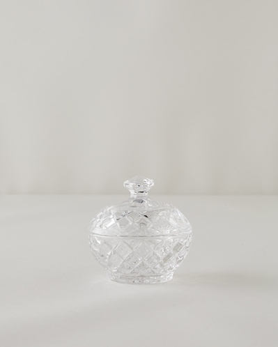 Diamond Gleam Cam Şekerlik 9,5X10 CM Şeffaf