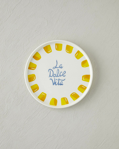 Dolce Vita Seramik 6lı Pasta Seti 20 cm Sarı