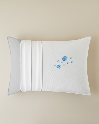 Dream Touch Örme Sıvı Geçirmez Alez Yastık Kılıfı 50x70 cm Beyaz