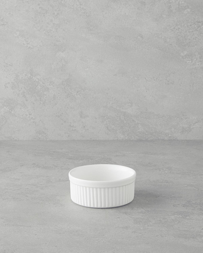 Elise Porselen Sufle Fırın Kabı 9 cm Beyaz