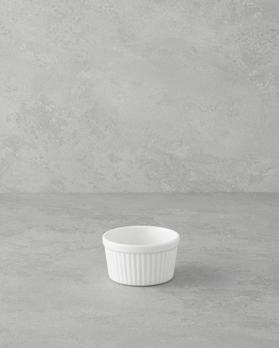Elise Porselen Sufle Fırın Kabı 9 cm Beyaz