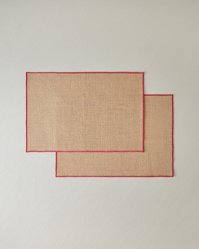 Exotic Lines Jüt 2li Amerikan Servis 35x50 cm Fuşya