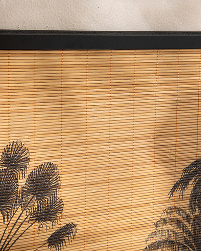 Exotic Palm Bambu Duvar Aksesuarı Natural-Siyah