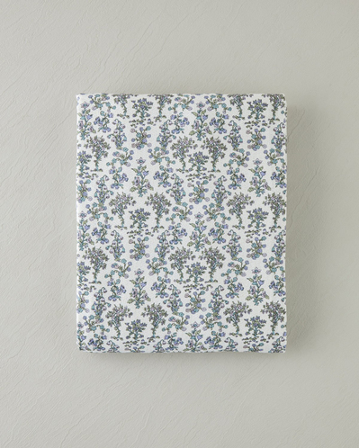 Fiore Baskılı Pamuklu Çift Kişilik Pike 200x220 cm Mor