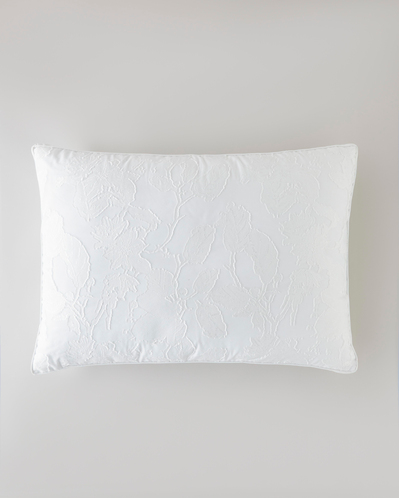 Fleur 3D Jakarlı Yastık 50x70 cm Beyaz