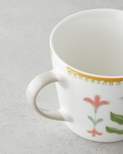 Floral Garden New Bone China Kupa 450 ml Renkli