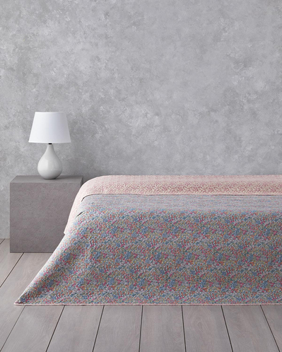 Floral Serenade King Size Çok Amaçlı Örtü 240x220 cm Pembe
