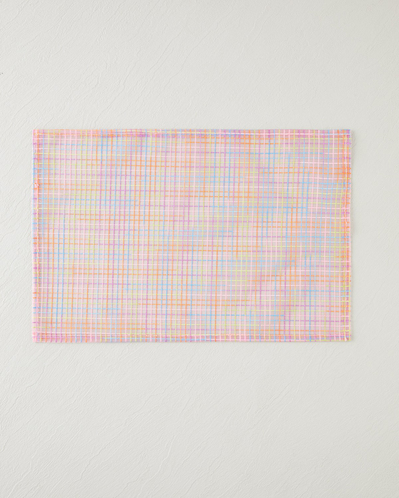Galaxy Stripes Polyester 4lü Amerikan Servis 30x45 cm Pembe