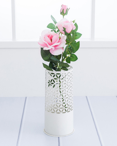 Garden Rose 3 Head YAPAY ÇİÇEK 65 cm Pembe