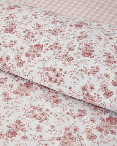 Glam Rose Tek Kişilik Nevresim Takımı Pembe