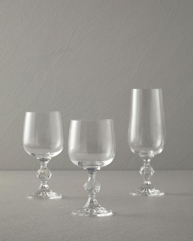 Glossy Kristal 3lü Bardak 230 ml Şeffaf