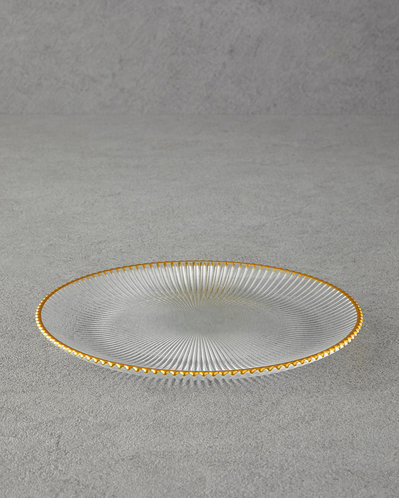 Graceful Shapes Cam Pasta Tabağı 21 cm Gold