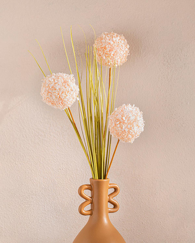 Grass Bush Tek Dal Yapay Çiçek 63 cm Şampanya