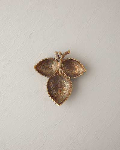 Grön Dekoratif Tepsi 17x16,3x3 cm Gold