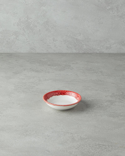 Larry Porselen Kase 10 cm Kırmızı