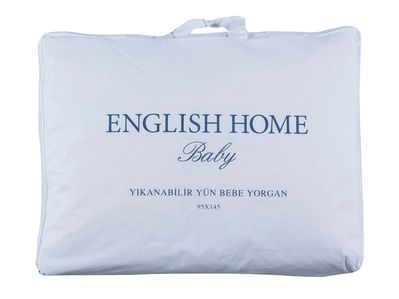 Layna Yün Bebe Yorgan Beyaz