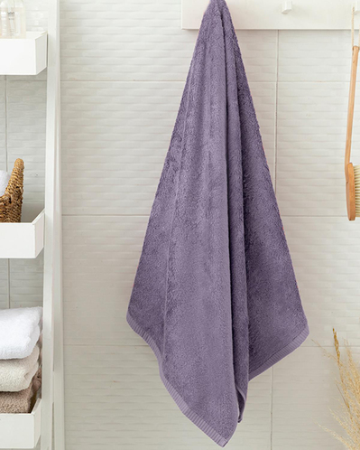 Leafy Bambu Banyo Havlusu Lila