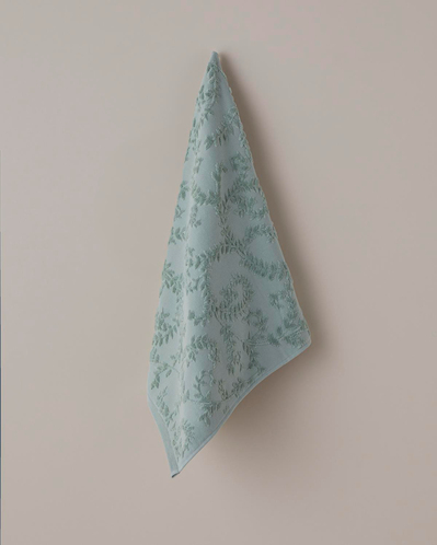 Leafy Touch %100 Pamuk Yüz Havlusu 50x80 cm Açık Yeşil