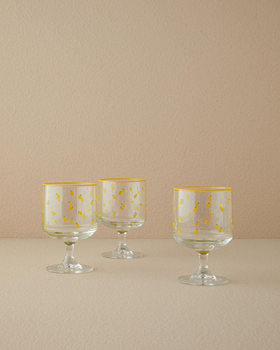 Lemon Blossom Cam 3lü Cup Sarı