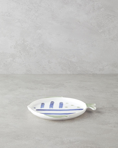 Marinique Porselen Pasta Tabağı 23 cm Mavi-yeşil