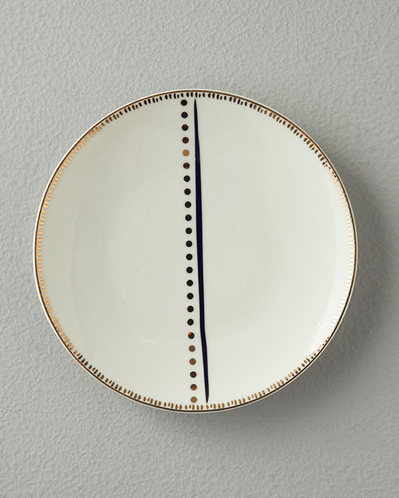 Modern Detail Bone Porselen Pasta Tabağı 20 cm Siyah