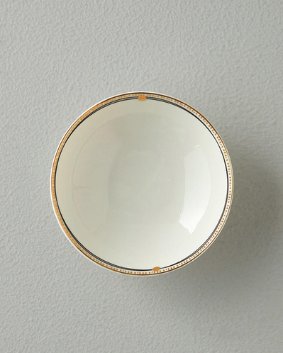 Modern Glow Bone Porselen Kase Siyah