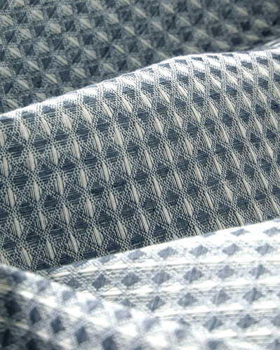 Modern Grid Tek Kişilik Pike 150x220 cm Lacivert