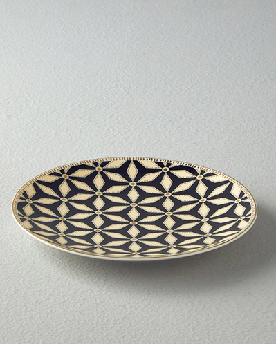 Modern Sense Bone Porselen Pasta Tabağı 20 cm Siyah