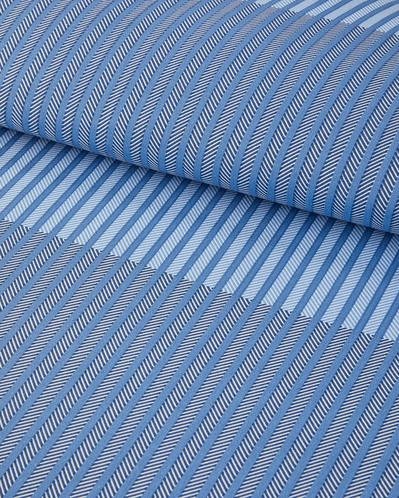 Modern Strip Çift Kişilik Nevresim Seti Mavi
