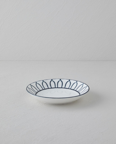 Monarch Porselen Çukur Tabak 19 cm Siyah - Beyaz