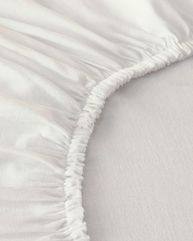 Novella Premium Soft Cotton Tek Kişilik Lastikli Çarşaf Beyaz